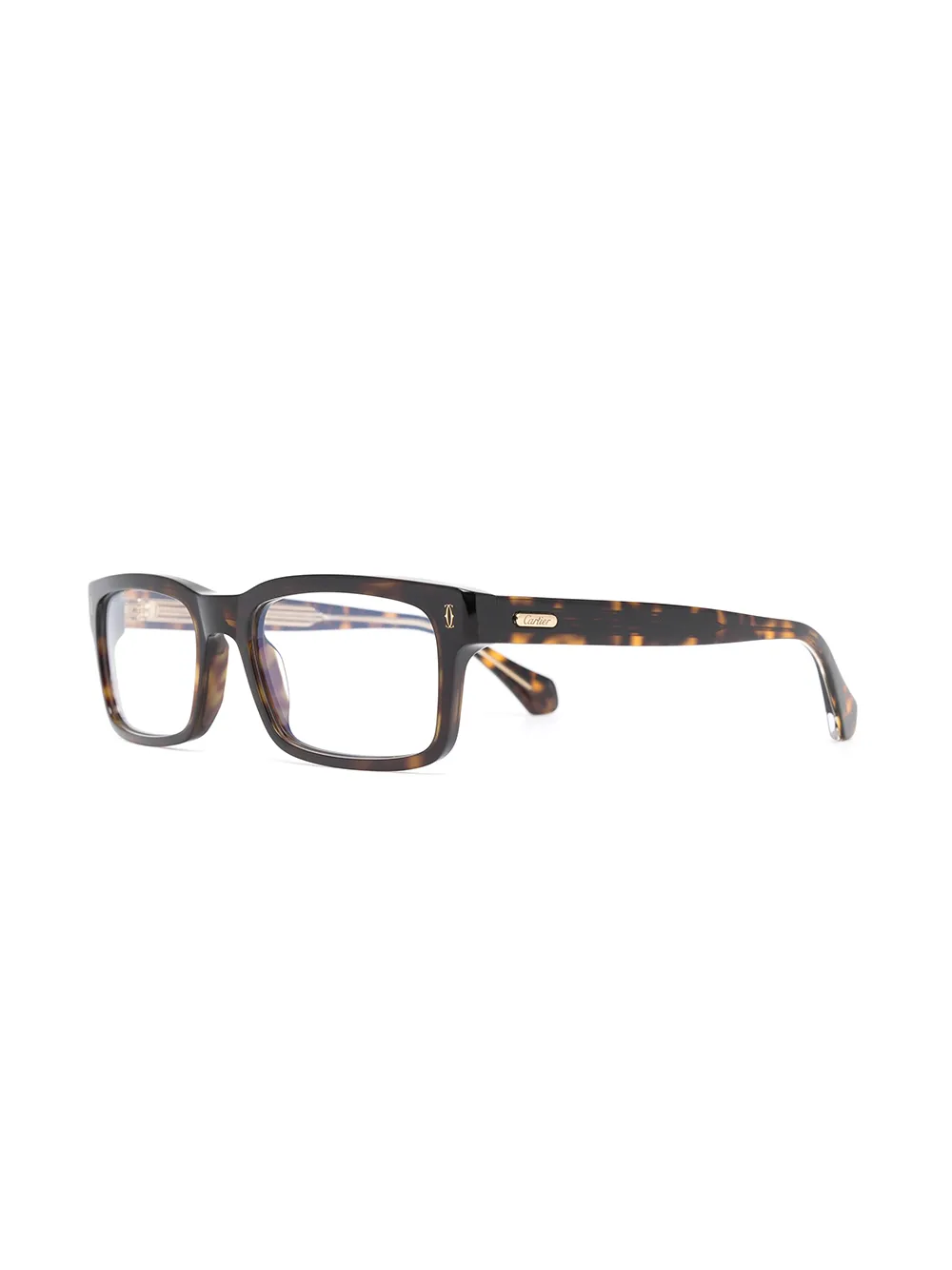 фото Cartier eyewear очки c dècor в прямоугольной оправе