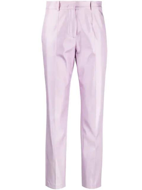 PUCCI cropped straight-leg silk trousers