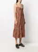 L'Autre Chose abstract-print ruffled dress