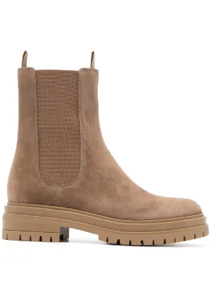 GIABORGHINI Ankle Leather Boots | Neutrals | FARFETCH CA