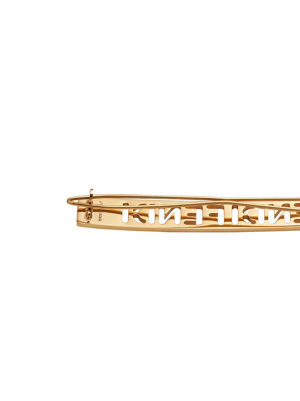 Image 2 sur Fendi barrette à logo perforé