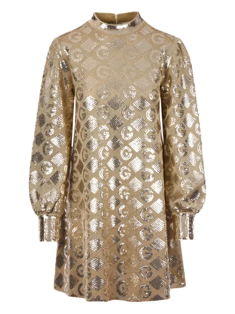 Gucci lamé G rhombi jacquard dress
