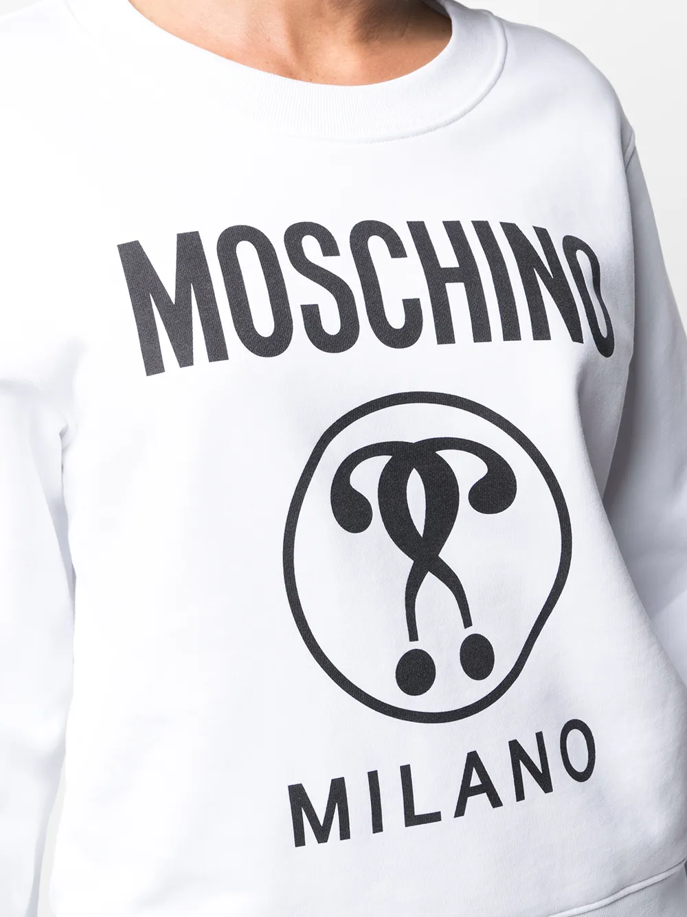 фото Moschino толстовка с принтом double question mark