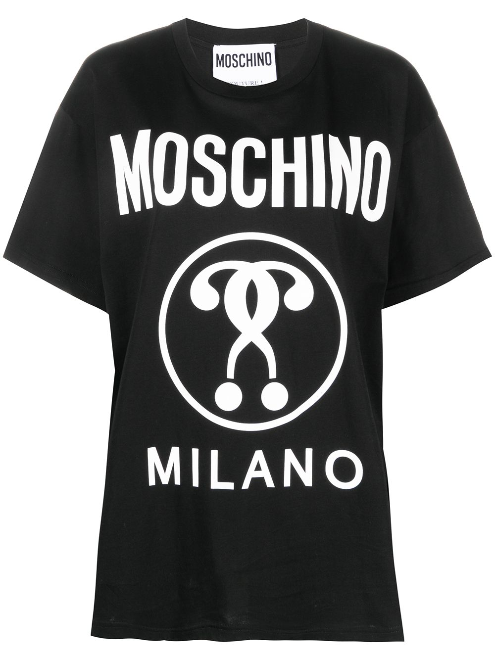 фото Moschino футболка с принтом double question mark