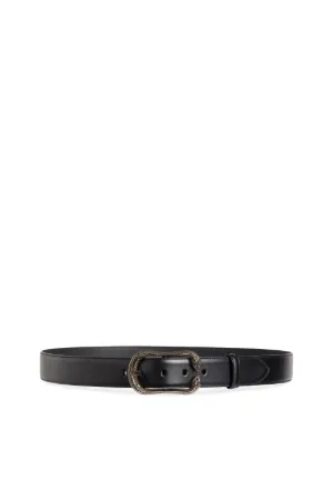 Snake Buckle Leather Belt | Roberto 