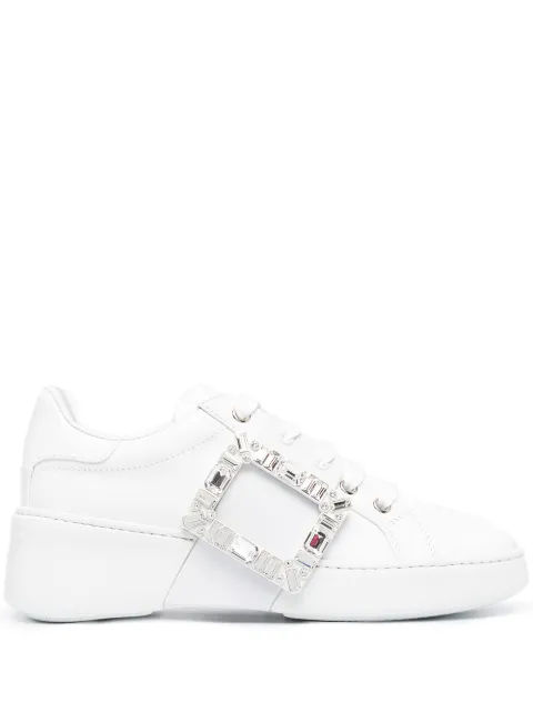 Roger Vivier Viv' Skate crystal-embellished sneakers