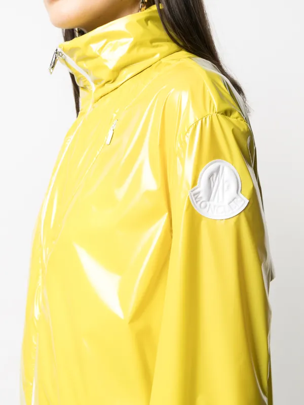 Shiny discount yellow raincoat