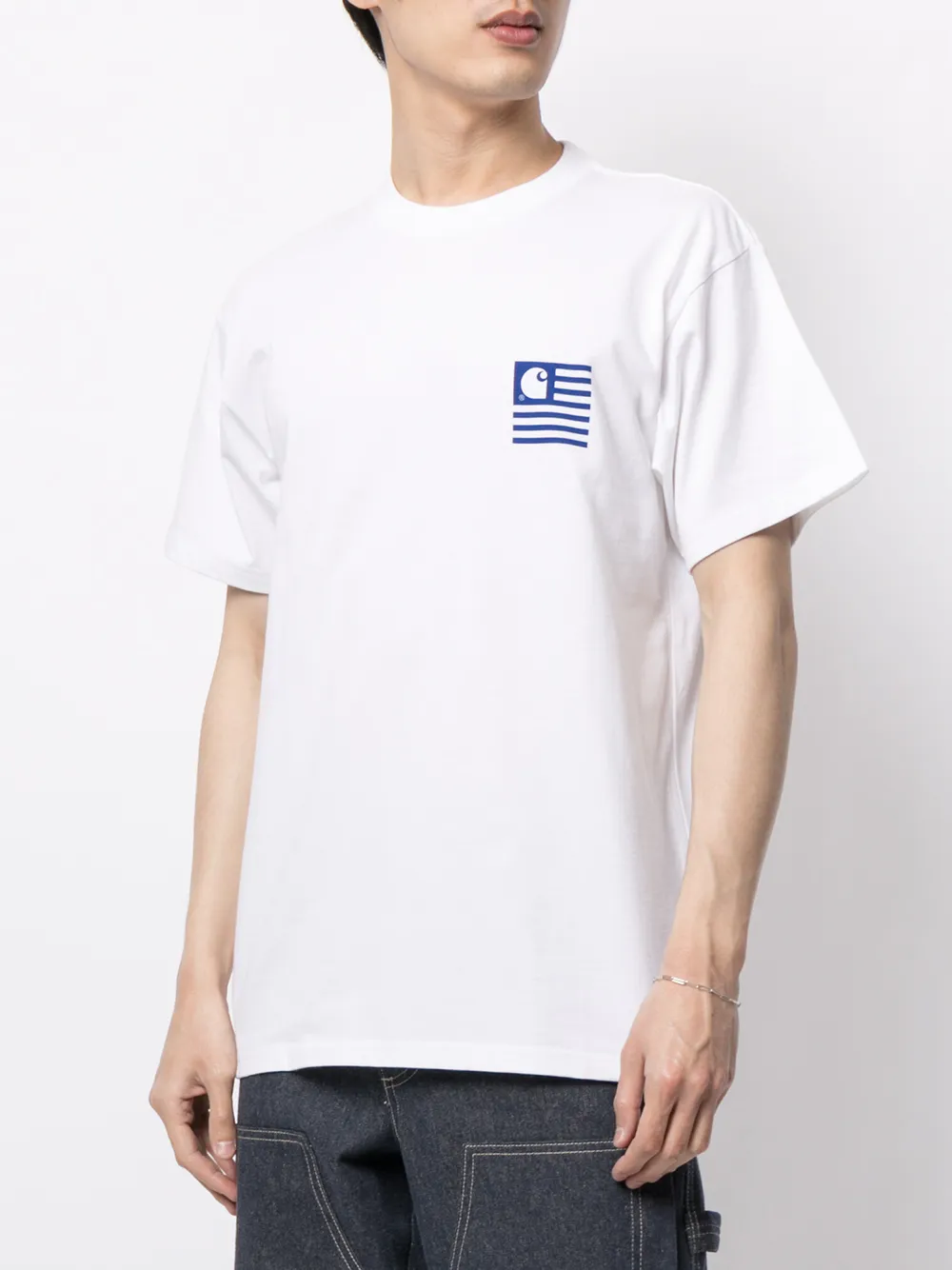 фото Carhartt wip футболка waving state с принтом