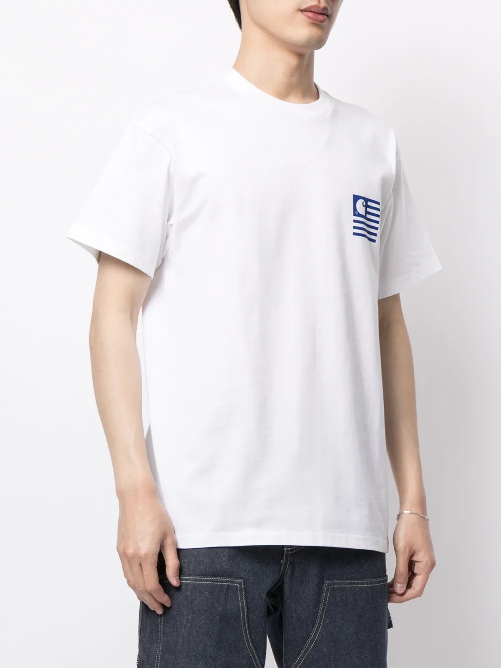 фото Carhartt wip футболка waving state с принтом