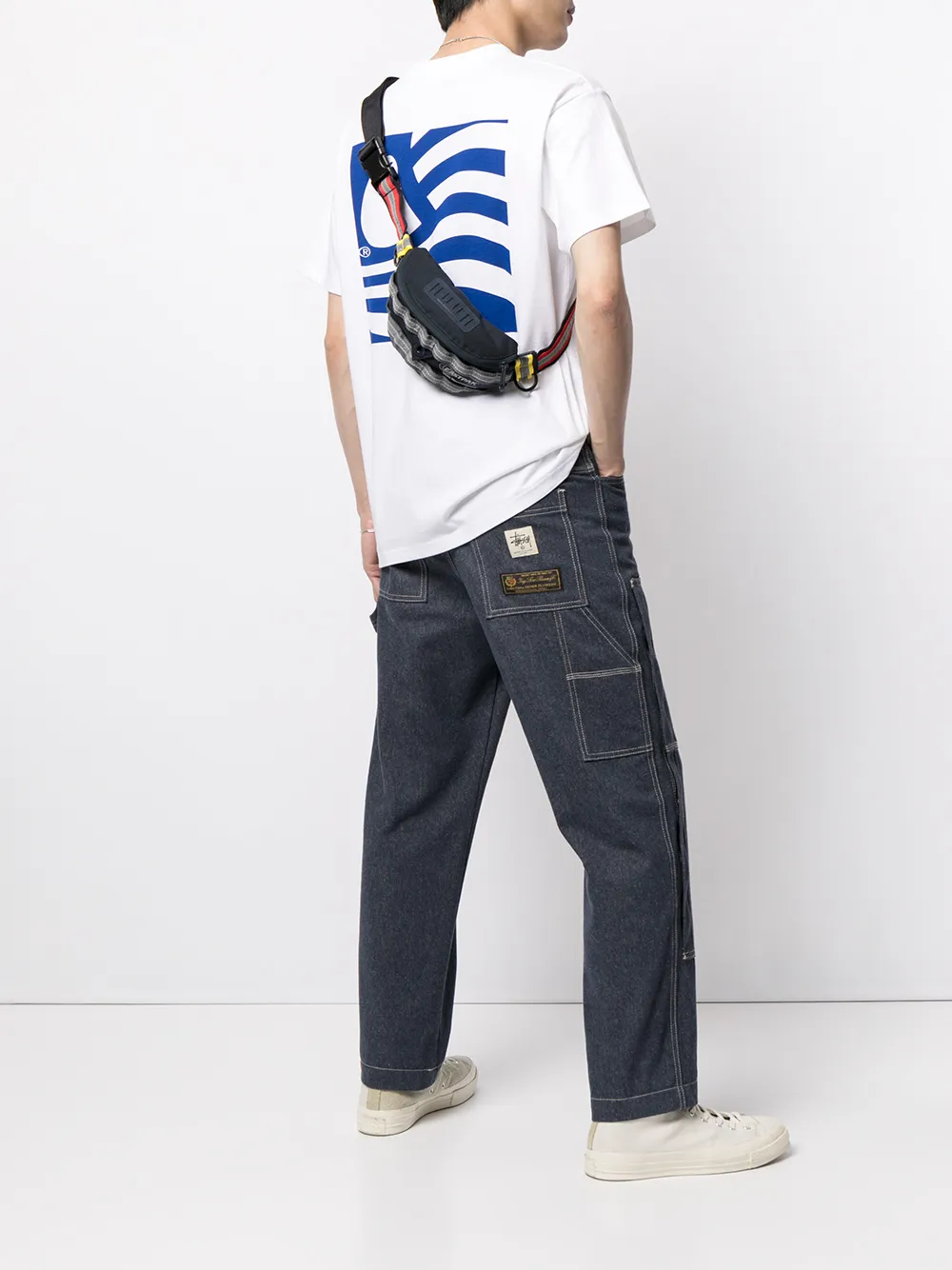 фото Carhartt wip футболка waving state с принтом