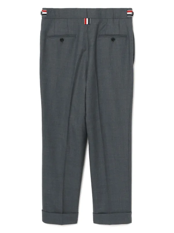 Thom Browne straight-leg Trousers | Grey | FARFETCH TH