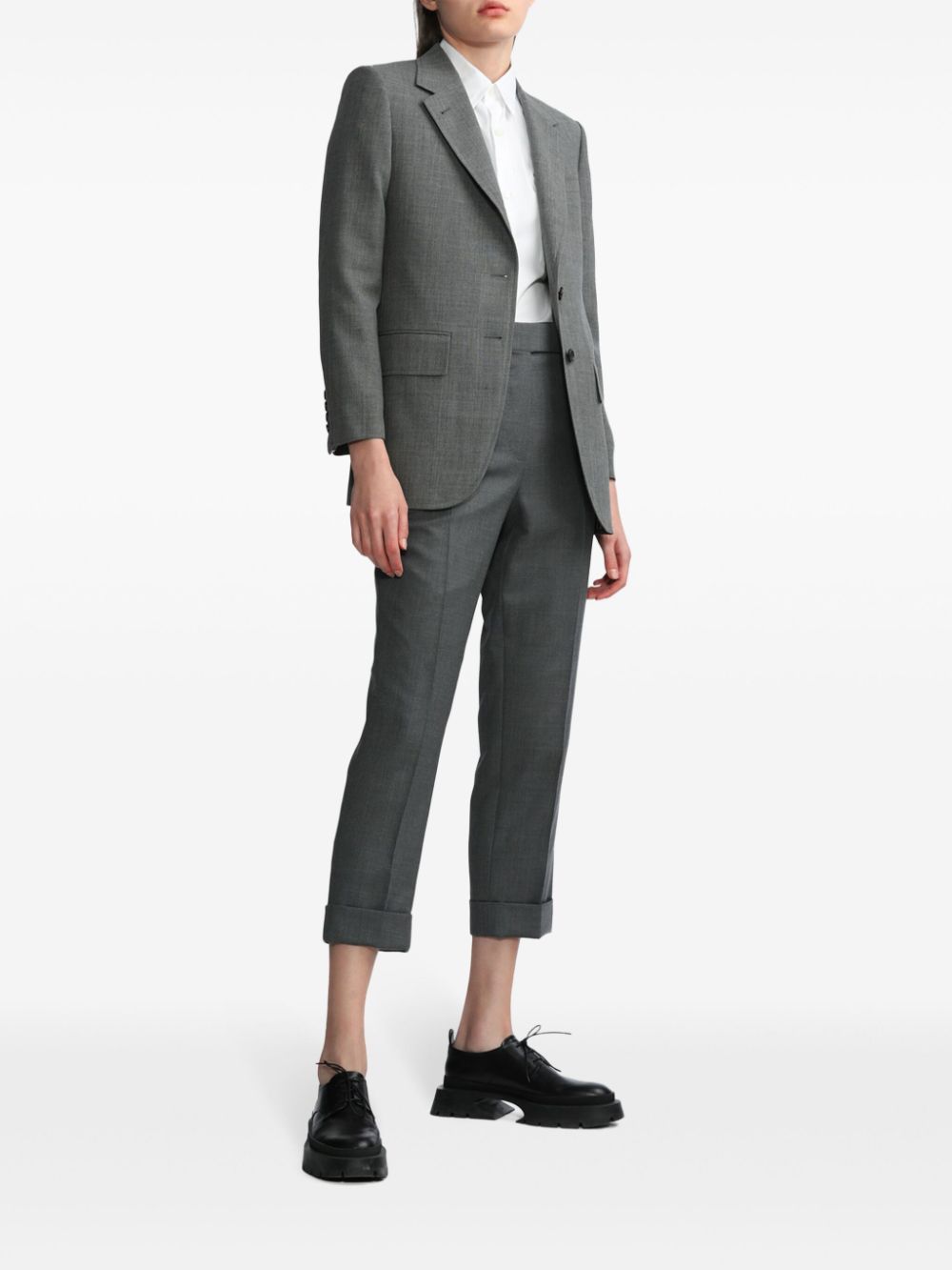 Thom Browne straight-leg trousers - Grey