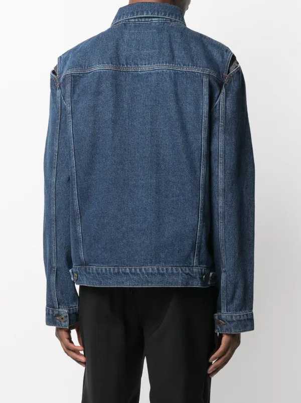 Shop Y/Project Peep Show cut-out denim 