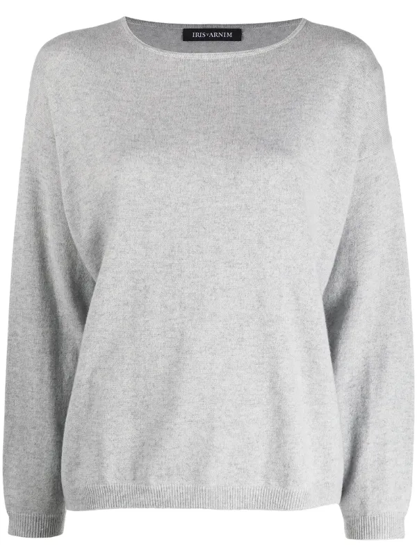 White slouchy jumper Clearance