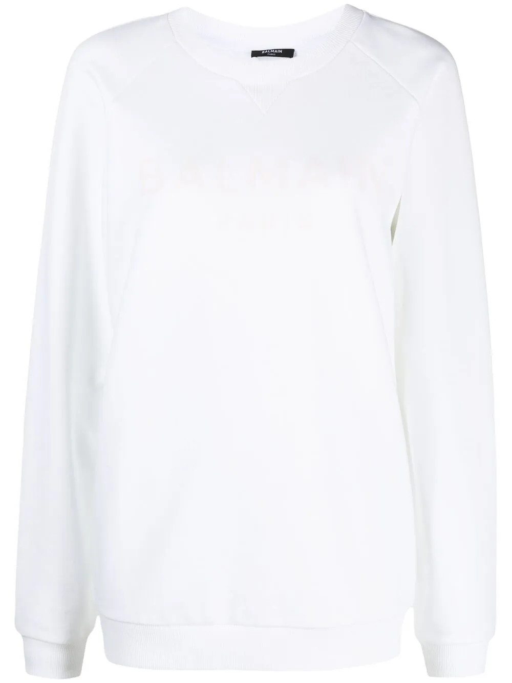 

Balmain sudadera con logo estampado - Blanco