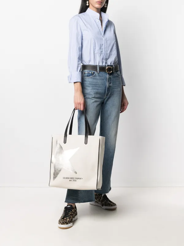 Golden goose canvas online tote