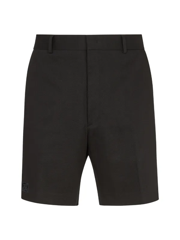 Fendi Embroidered Logo Bermuda Shorts - Farfetch