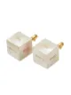 Fendi logo cube earrings