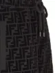 Fendi flocked drawstring shorts