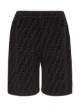 Image 2 of Fendi flocked drawstring shorts