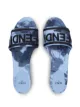 Fendi floral tie-dye logo sandals