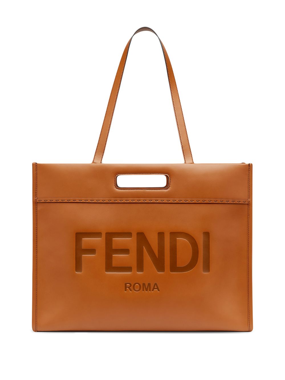 фото Fendi клатч с тисненым логотипом