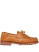 Image 1 of Fendi FF leather boat shoes