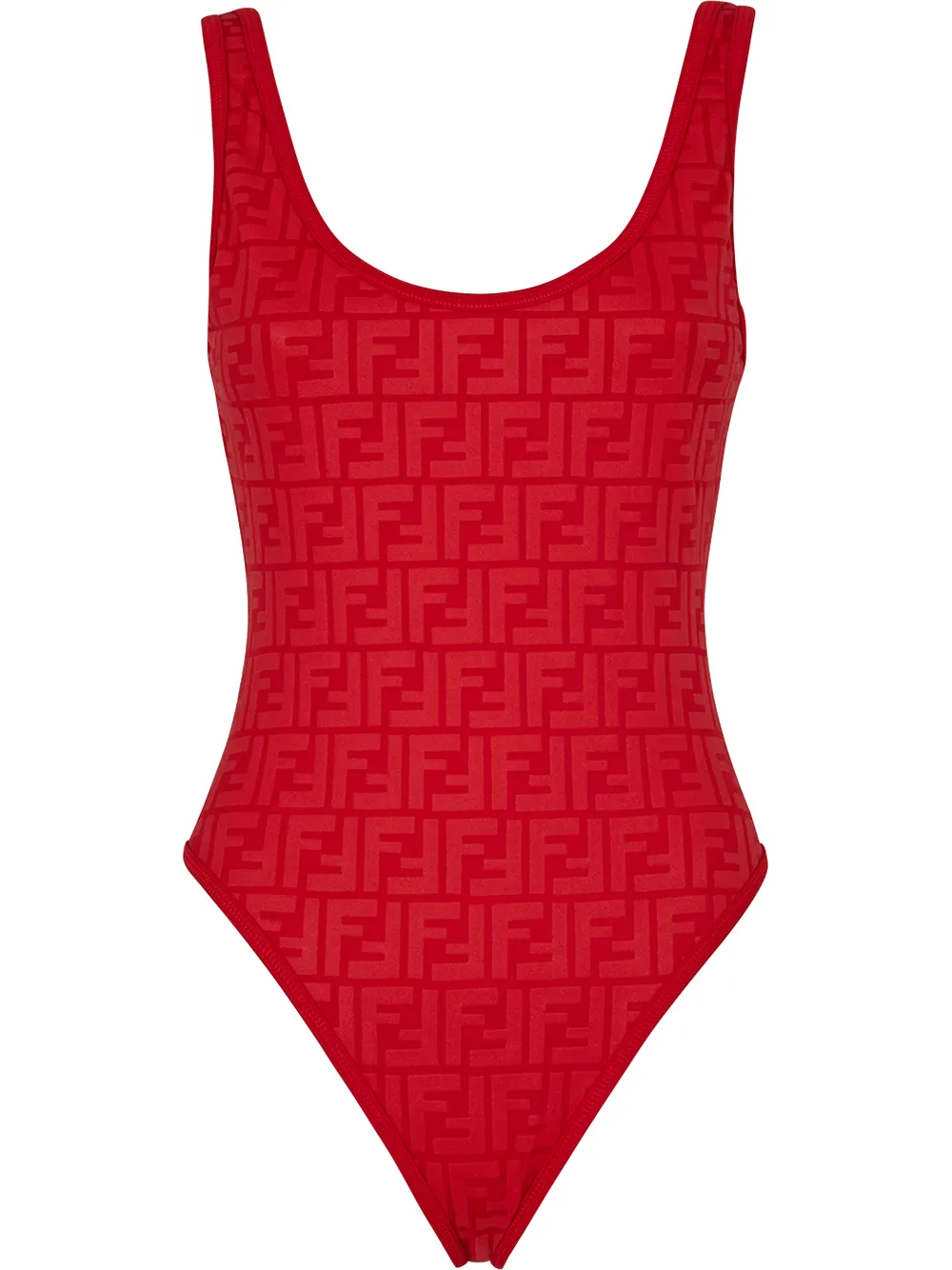 FENDI LOGO-EMBOSSED SWIMSUIT