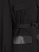 Fendi belted-waist single-breasted coat