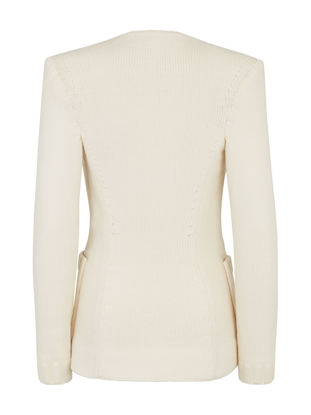 Shop Fendi ribbed-edge V-neck cardigan with Express Delivery - FARFETCH