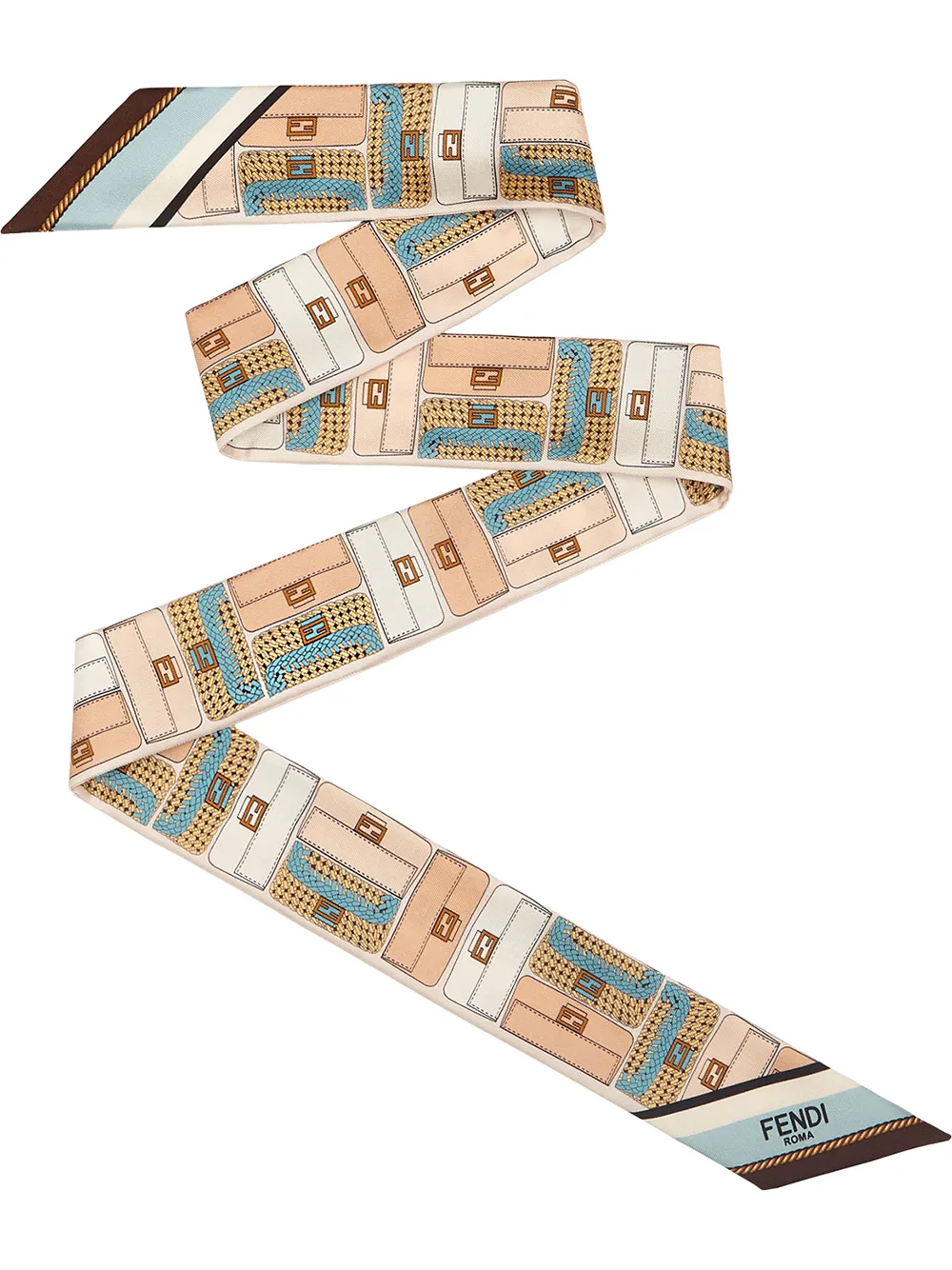 printed skinny scarf