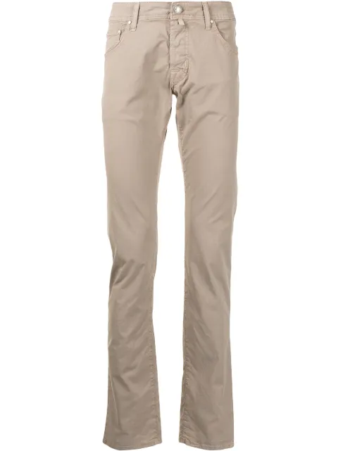 Jacob Cohën crinkled slim-fit trousers
