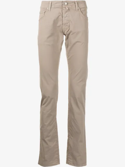 Jacob Cohën crinkled slim-fit trousers