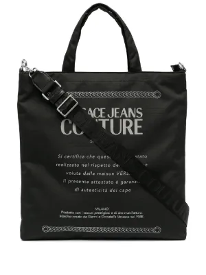 versace jeans couture tote bag