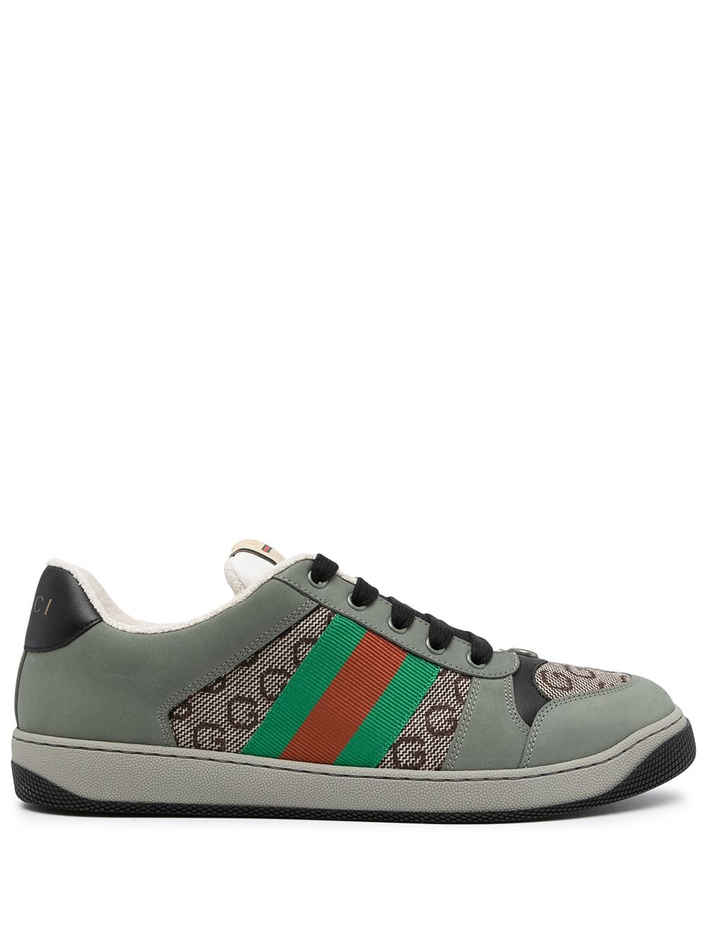 Gucci Screener Leather Sneakers In Multicolour | ModeSens