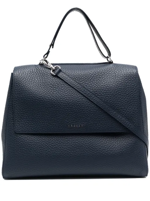 Orciani logo top-handle tote bag