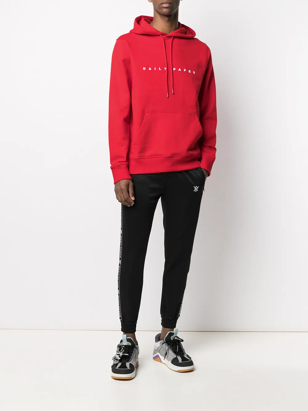 Daily paper hoodie bordeaux hot sale rood