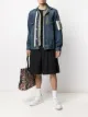 Image 2 of Sacai layered denim jacket