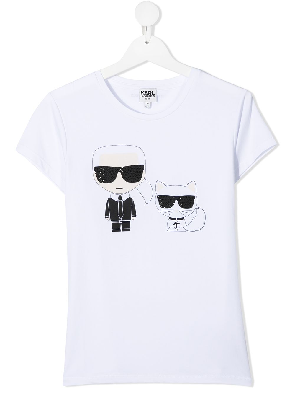 фото Karl lagerfeld kids футболка с принтом ikonic