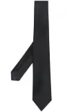 Tagliatore classic plain tie - Black