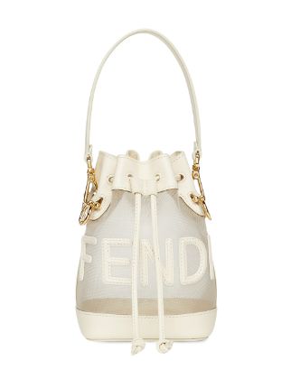 fendi mon tresor mini bucket bag white