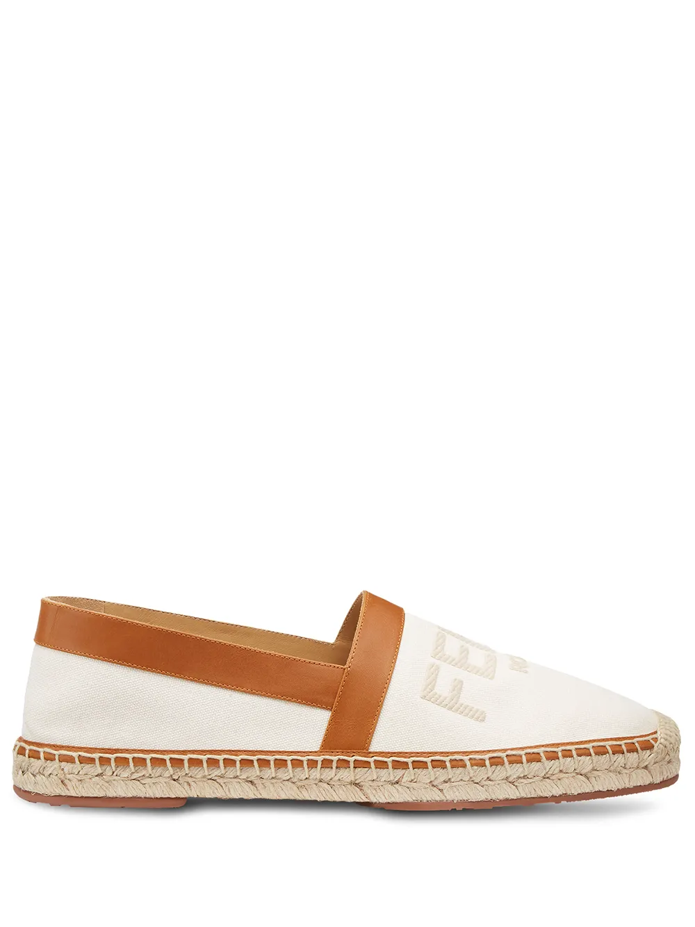 two-tone logo espadrilles