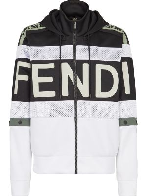 fendi hoodie black and white