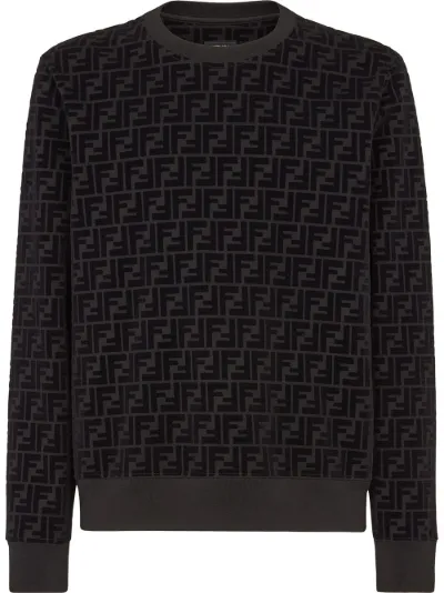 FF-pattern crew-neck sweatshirt | Fendi 