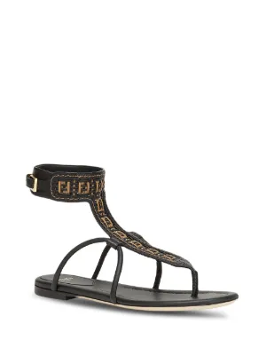 fendi black sandals