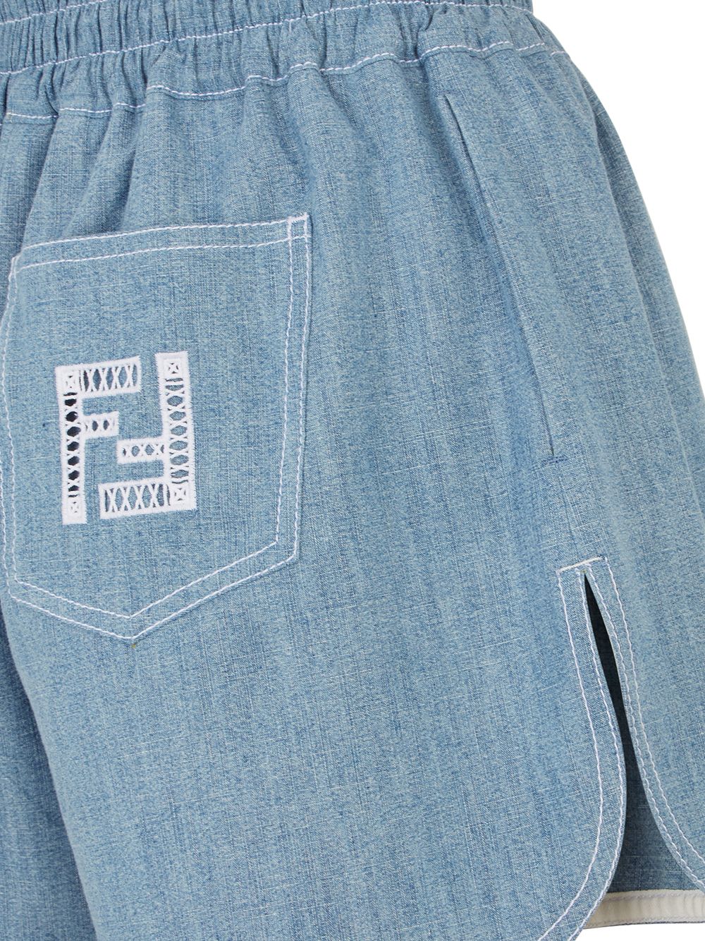 фото Fendi шорты с вышитым логотипом