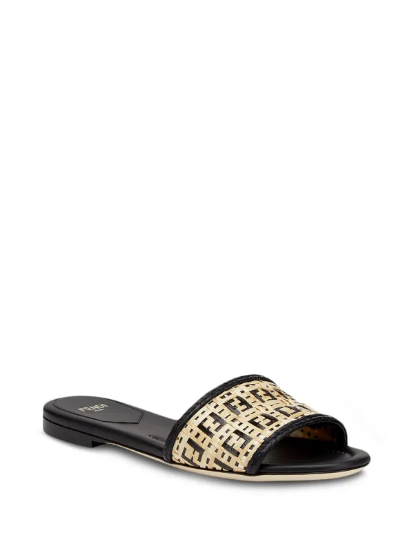 woven slip on sandals