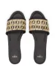 Fendi FF woven slip-on sandals