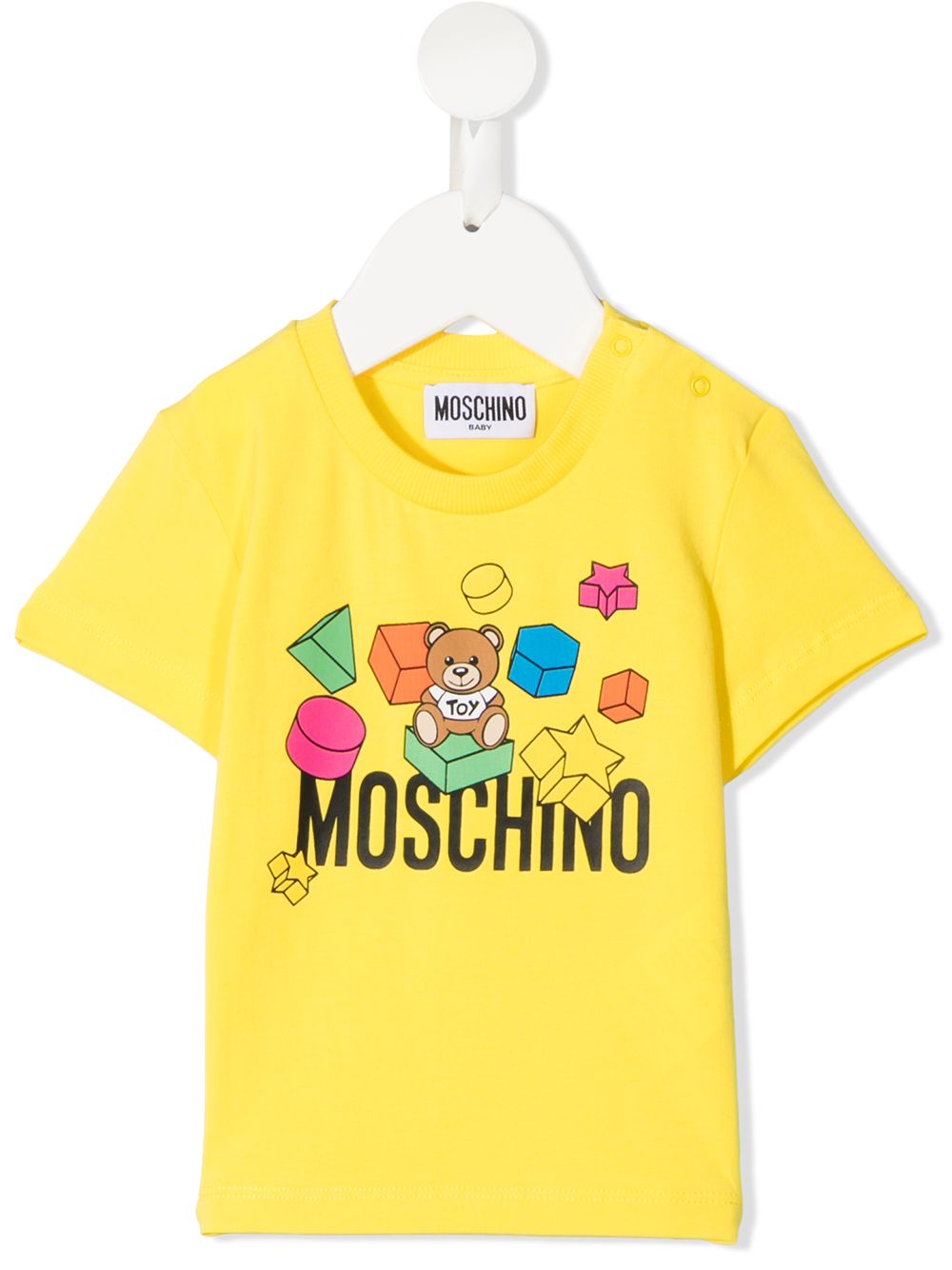 фото Moschino kids футболка с принтом teddy bear