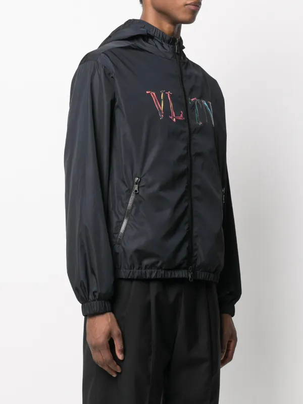 Valentino Garavani VLTN Hooded Jacket | Blue | FARFETCH ID